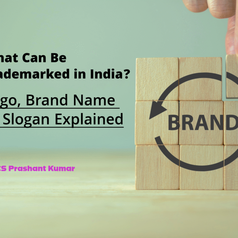 What can be trademarked in India – logo, brand name or slogan explained by Prashant Kumar, Pratham Legal