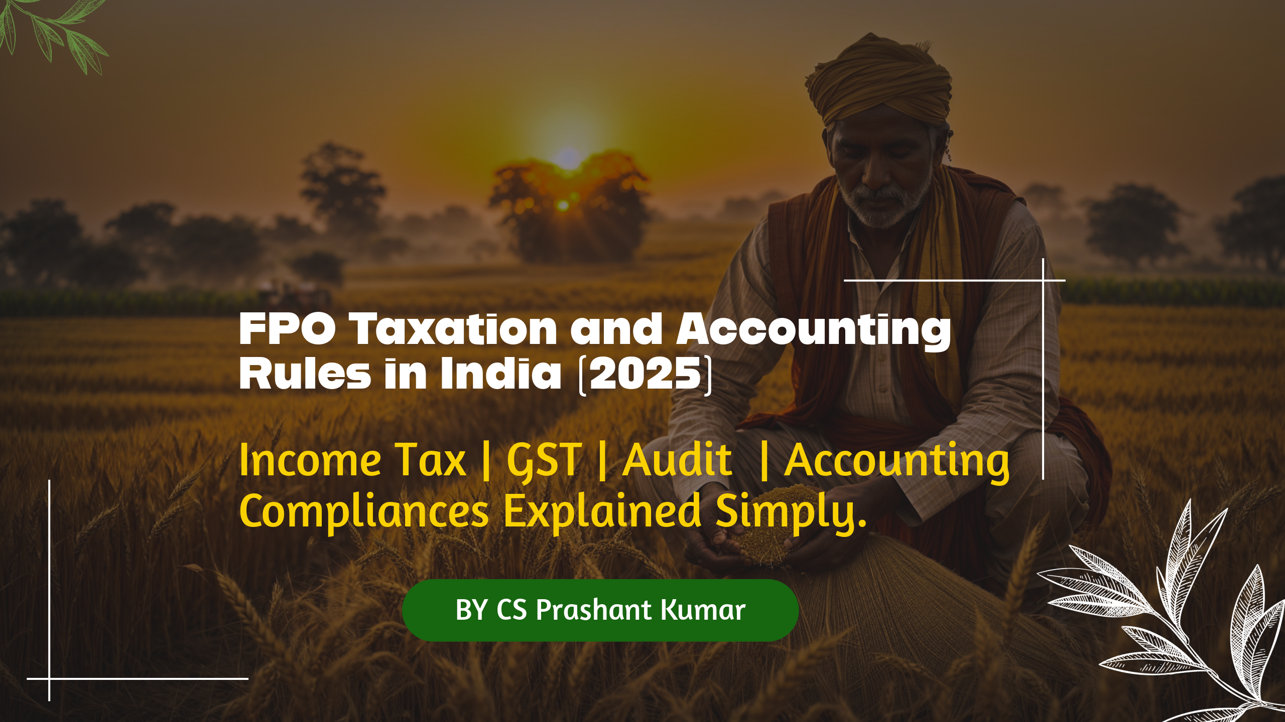 FPO Taxation and Accounting Rules in India (2025)