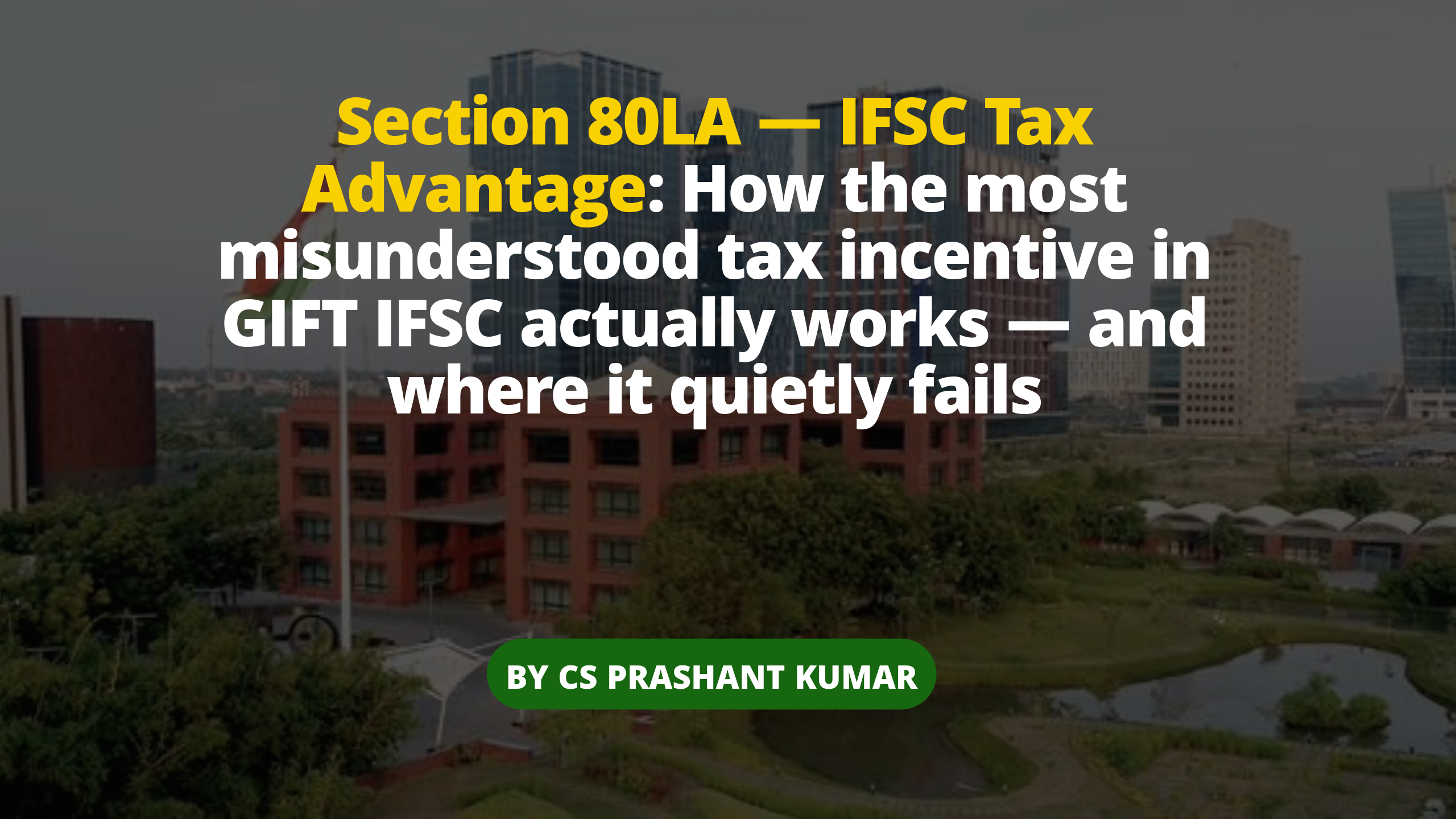 Section 80LA Benefits Explained for IFSC Companies