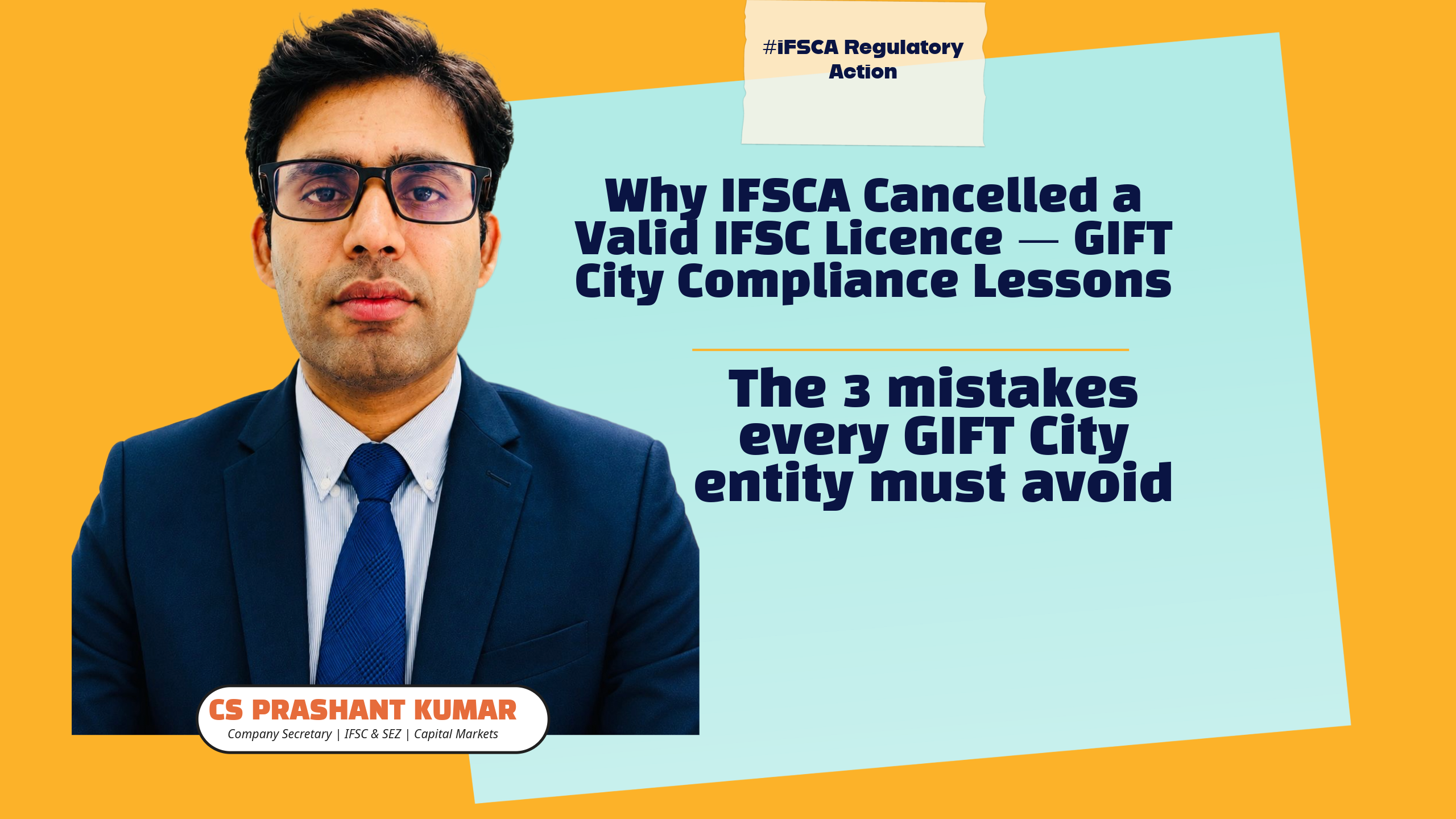 A GIFT City Licence, a Nameplate, and a Cancellation: What the IFSCA Order Against LMB Insurance Brokers Teaches Every IFSC Entity
