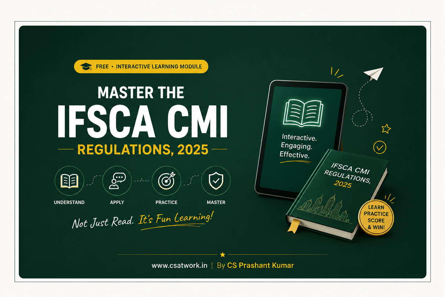 Master the IFSCA CMI Regulations, 2025 — A Free, Interactive Module You Can Finish in One Sitting