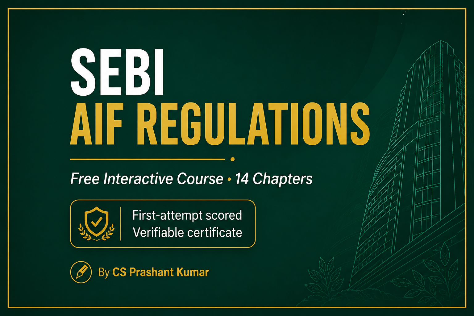 Learn SEBI AIF Regulations — Free Interactive Course
